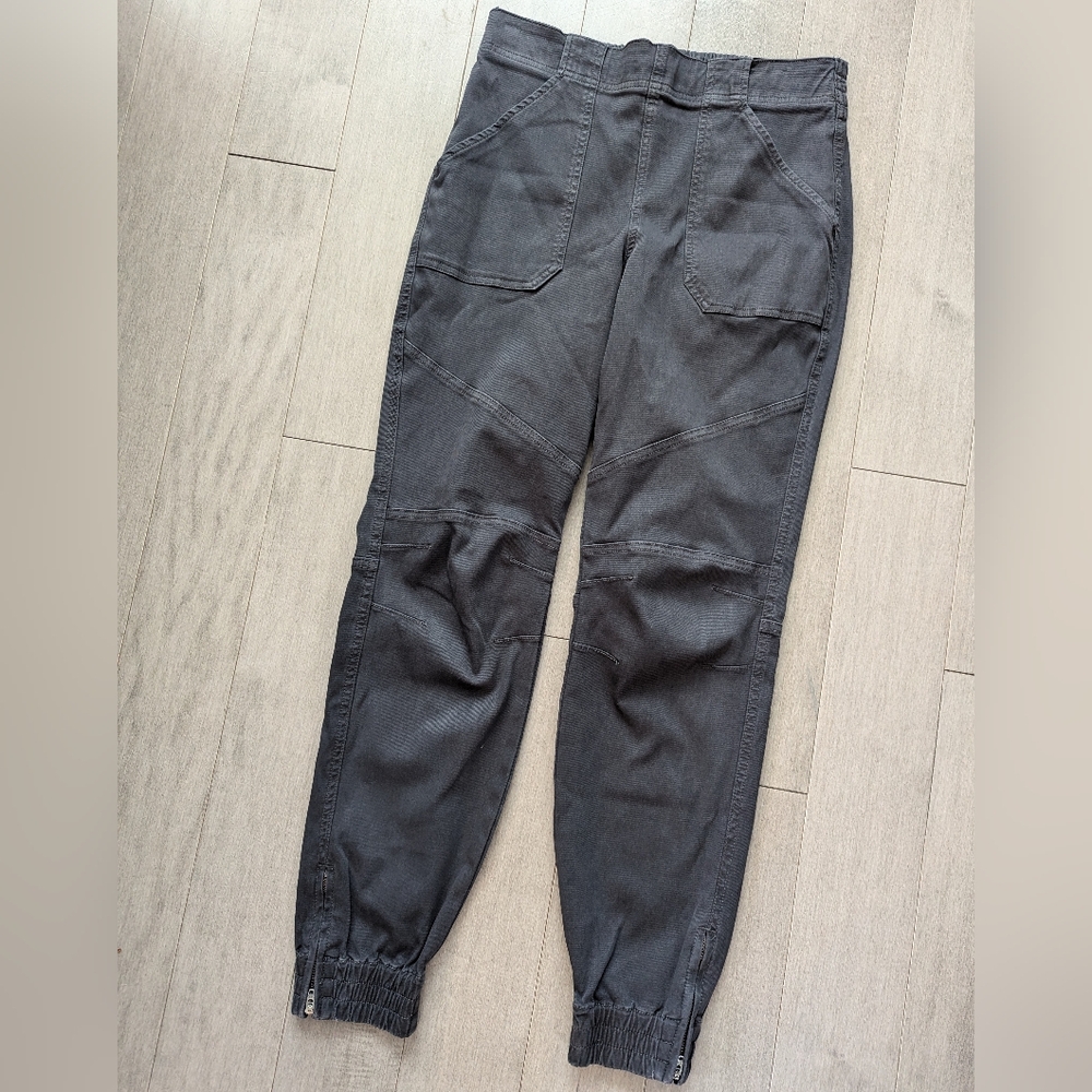 Spanx gray twill moto jogger pants size large - Picture 4 of 12
